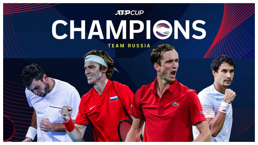 Rusia se corona campeón de la ATP Cup 2021