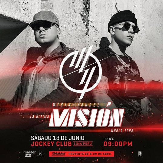 Wisin y Yandel en Lima: El dúo de reggaetón ofrecerá su último concierto el 18 de junio