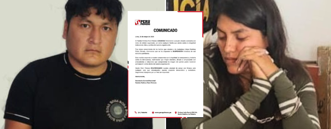 Abogada de ‘Cuchillo’ y presunta pareja está afiliada al partido de Martín Vizcarra
