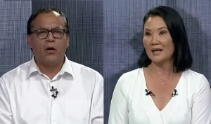 Debate presidencial: Sánchez arremete contra Keiko Fujimori por las muertes en el sur
