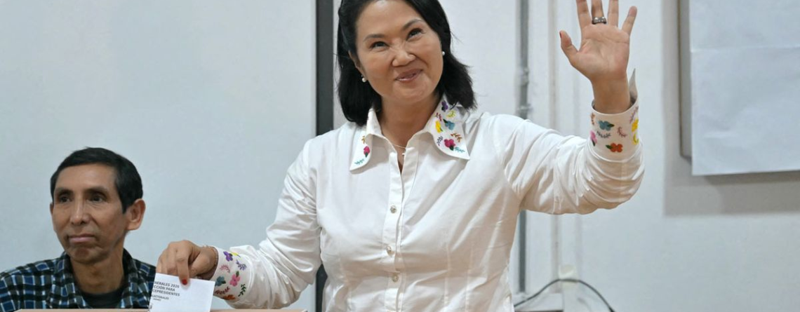 Keiko Fujimori toma leve ventaja en balotaje contada al 98.215%