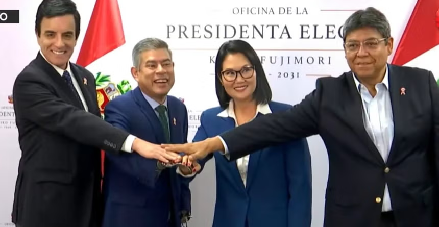 Keiko Fujimori revela los primeros nombres de su gabinete y marca el arranque de su gobierno