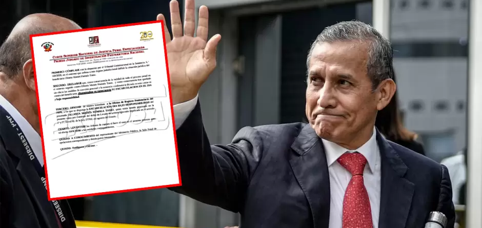 Poder Judicial ordena la liberación inmediata de Ollanta Humala tras fallo del Tribunal Constitucional