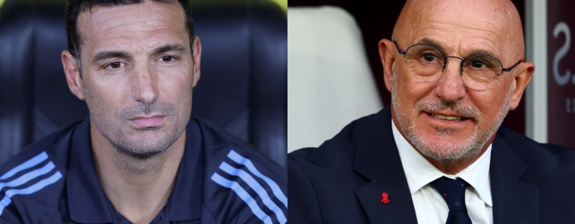 Luis de la Fuente vs. Lionel Scaloni: el duelo de estrategas que paraliza al fútbol mundial