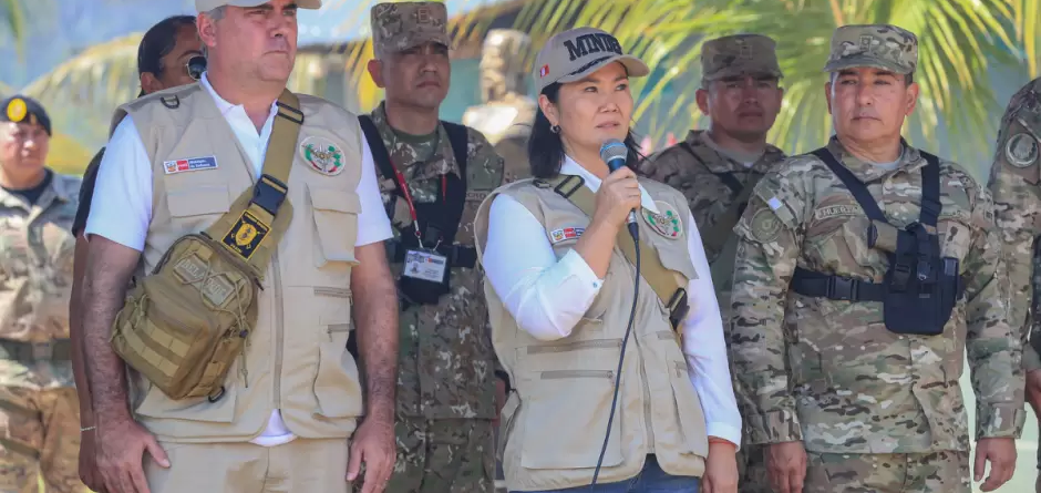 Keiko Fujimori confirma despliegue de las Fuerzas Armadas en las calles y el transporte