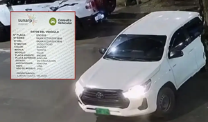 Camioneta vinculada a la masacre de Trujillo figura a nombre de un policía