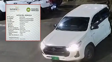 Camioneta vinculada a la masacre de Trujillo figura a nombre de un policía