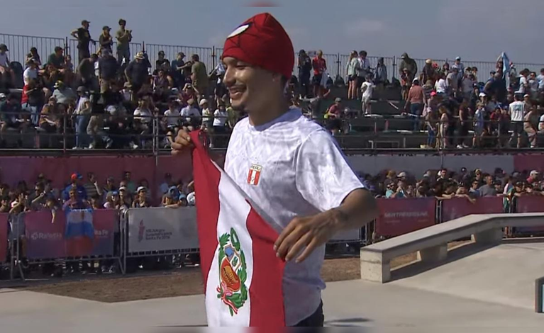 Ángelo Caro gana el oro en skateboarding para Perú