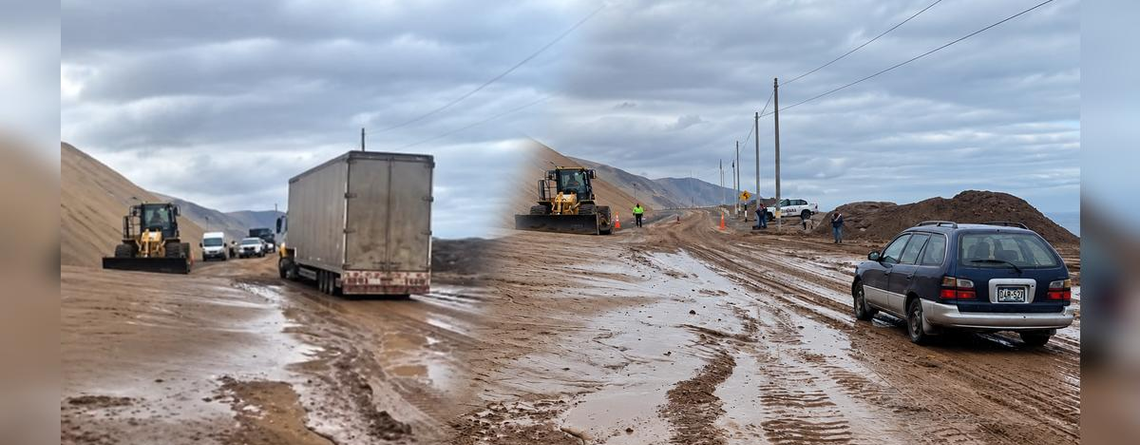 ¡Alerta en la Costanera Sur! Huaico bloquea carretera entre Tacna y Moquegua tras intensas lluvias
