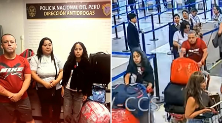 ¡Viaje a Tokio terminó en operativo! Familia es intervenida con 11 kilos de presunta cocaína ocultos entre golosinas