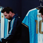 Lionel Messi presentó la camiseta que usará en su despedida de Argentina