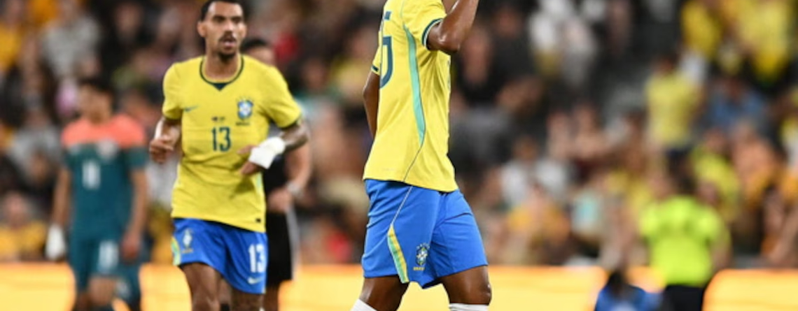 Rayan salvó a Brasil en el descuento y empataron con Australia