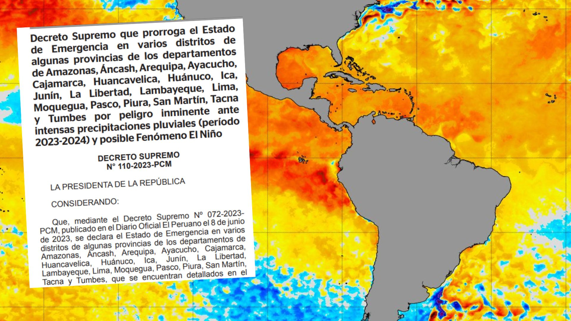 El Niño pone en alerta al Perú: Gobierno declara emergencia en 893 distritos