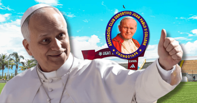 Juan Pablo II lleva el homenaje a León XIV a una camiseta conmemorativa
