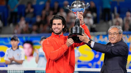 Alcaraz venció a Lehecka y es bicampeón del ATP 500 de Tokio