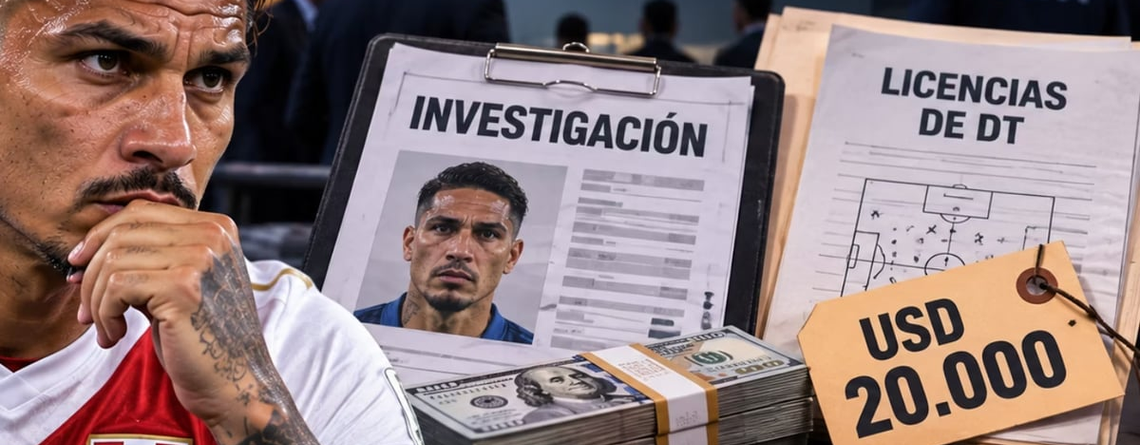 Paolo Guerrero aparece en investigación sobre presunta venta irregular de licencias técnicas