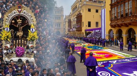 ¡Lima se viste de fe! Plaza Mayor lucirá alfombras florales por el segundo recorrido del Señor de los Milagros