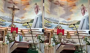  Sacerdote muere tras caerle una enorme cruz durante una misa transmitida en vivo en Ecuador