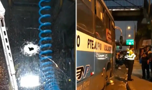 ¡Ataque a balazos contra bus de Nuevo Perú! Chofer se salva de morir en plena Vía de Evitamiento