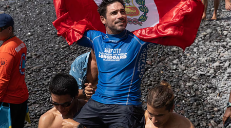 Piccolo Clemente es bicampeón mundial ISA de longboard en El Salvador