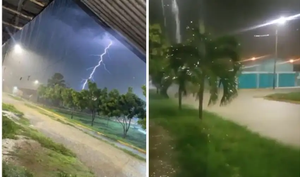 Fuertes lluvias y tormentas eléctricas inundan calles y viviendas en Tumbes