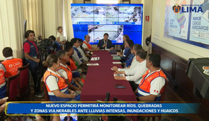 Municipalidad de Lima inaugura Sala de Crisis para monitorear riesgos ante el fenómeno El Niño