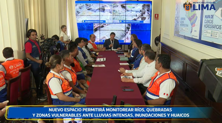Municipalidad de Lima inaugura Sala de Crisis para monitorear riesgos ante el fenómeno El Niño
