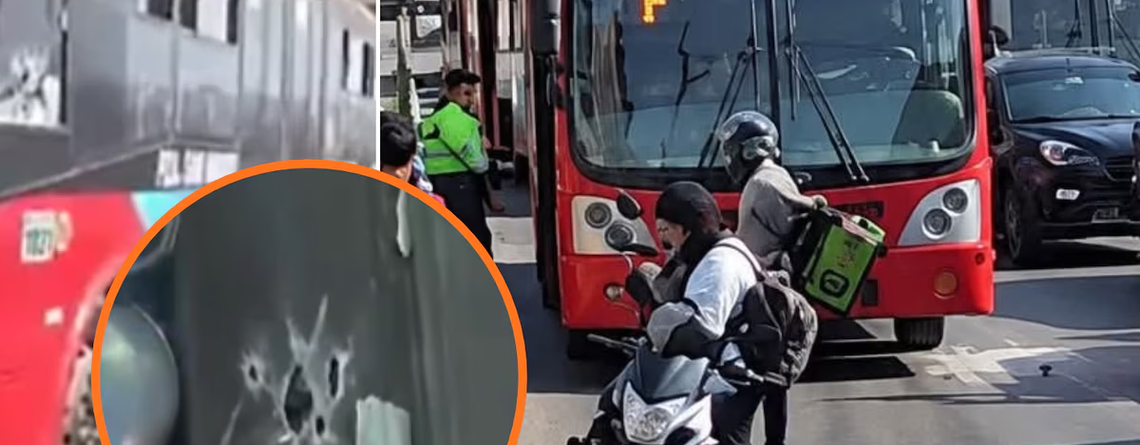Atacan a balazos bus de El Rápido en el Cercado de Lima y conductor resulta herido