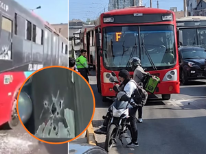 Atacan a balazos bus de El Rápido en el Cercado de Lima y conductor resulta herido