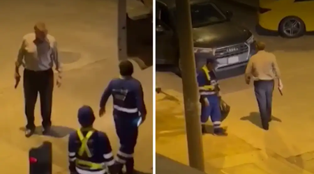 De reclamar por la basura a terminar detenido: expolicía amenaza a trabajadores con una pistola en Miraflores