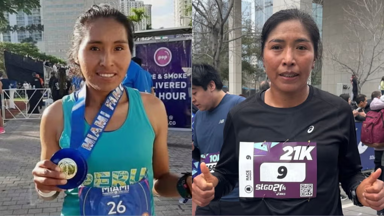 ¡Perú vuela en Chile! Aydee Loayza y Nicolasa Condori conquistan la Maratón de Viña del Mar